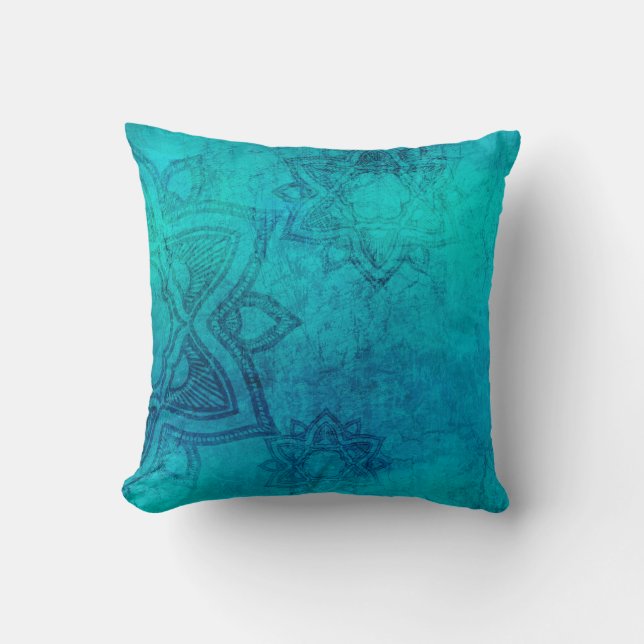 Background mandala grunge texture cushion (Front)