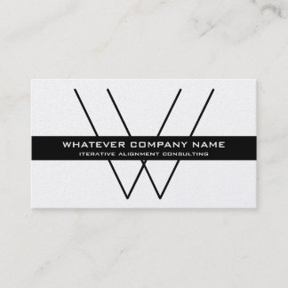 Background Monogram Company/Personal Deluxe Golden Business Card