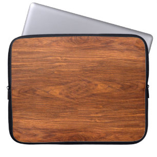 background nature detail of teak wood texture deco laptop sleeve