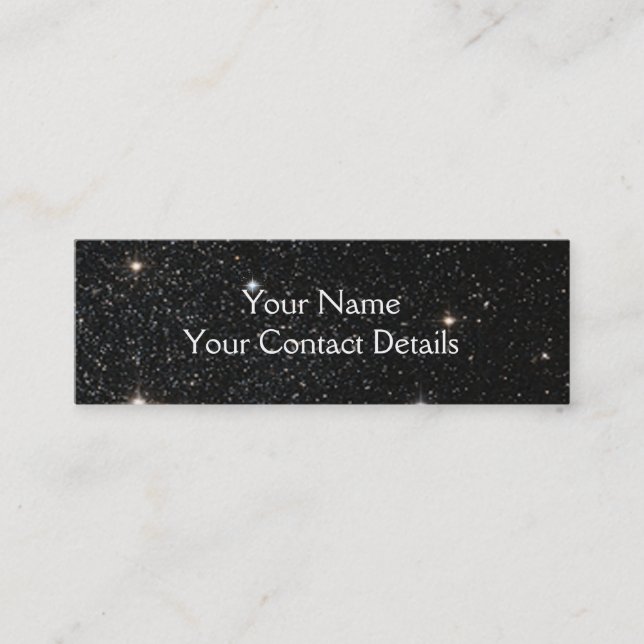 Background - Night Sky & Stars Mini Business Card (Front)