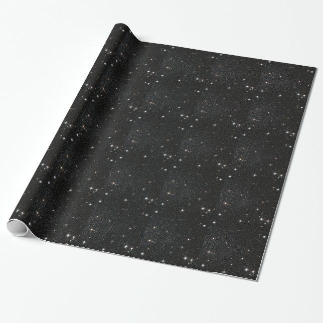 Background - Night Sky & Stars Wrapping Paper (Unrolled)