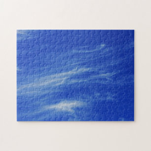 Background of blue sky. jigsaw puzzle