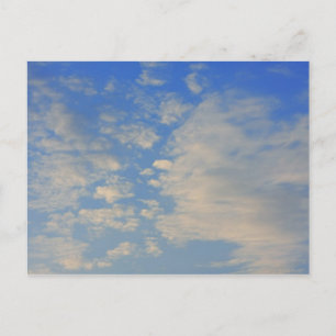 Background of blue sky. postcard