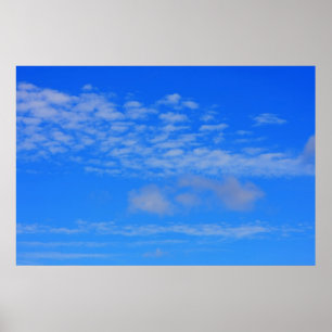 Background of blue sky. poster