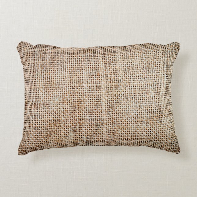 Background of burlap hessian  decorative cushion (Front)