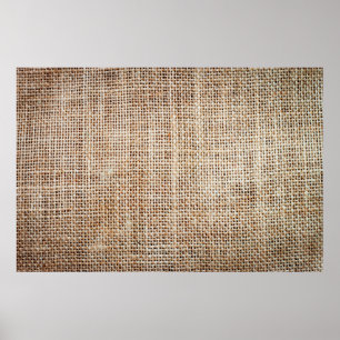 Background of burlap hessian poster