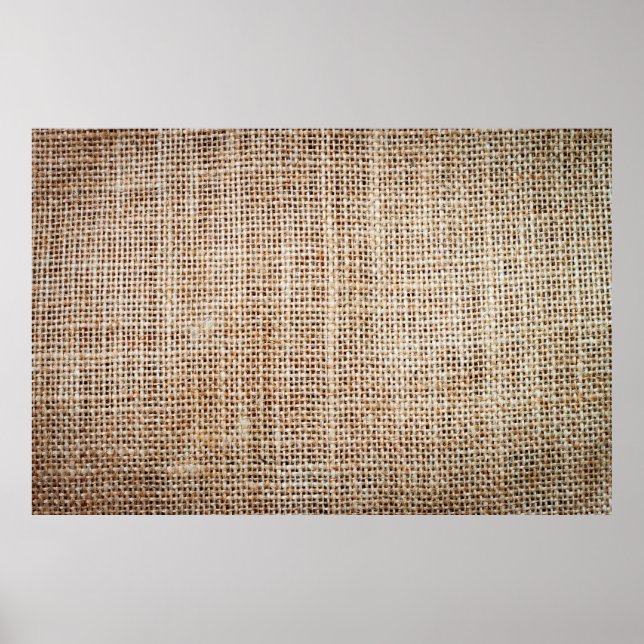 Background of burlap hessian  poster (Front)