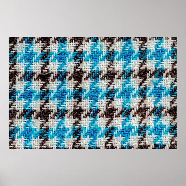 Background of flannel fabric texture. poster (Front)