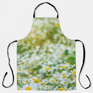 Background of flowers field of daisies. alternativ apron