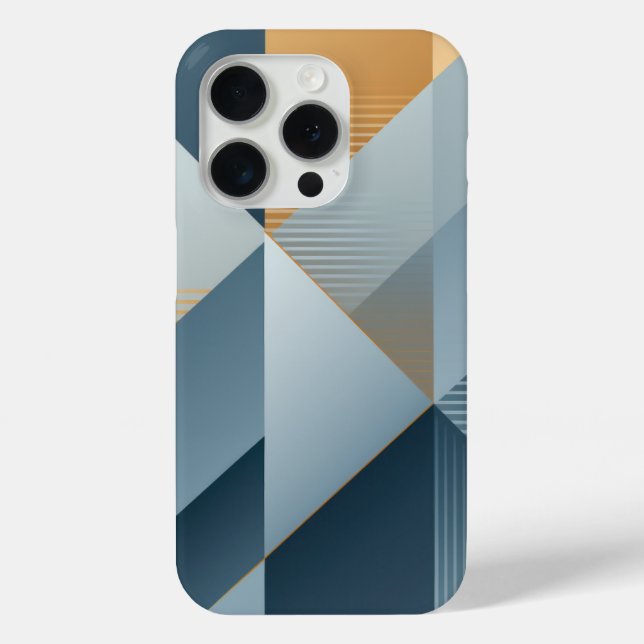 Background of geometric shapes in greys Case-Mate iPhone case (Back)