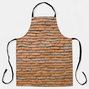 Background of old vintage brick wallaging, antique apron