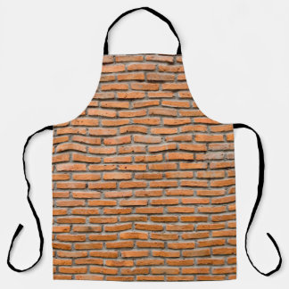 Background of old vintage brick wallaging, antique apron