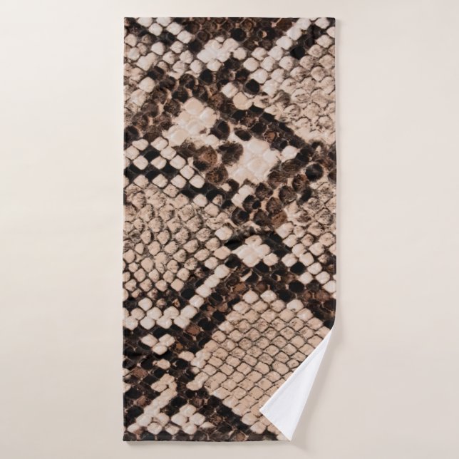 background of snake skin texture bath towel (Bath Towel)