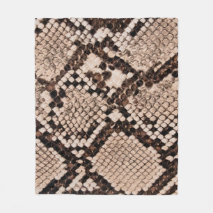 background of snake skin texture fleece blanket