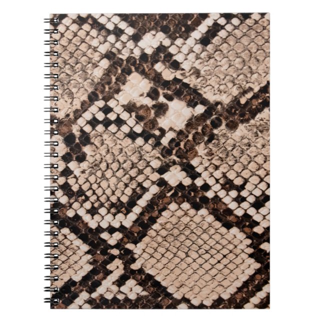 background of snake skin texture notebook (Front)