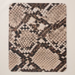 background of snake skin texture sherpa blanket