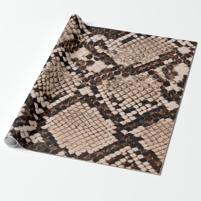 background of snake skin texture wrapping paper (Unrolled)