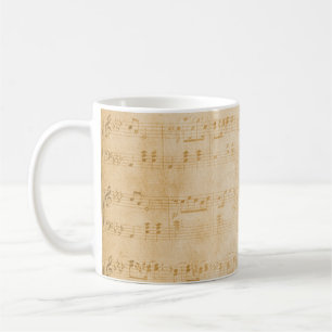 Background old vintage parchment coffee mug