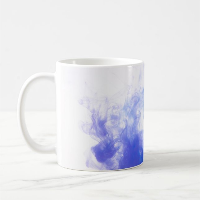 Background paint pattern smoke ink coffee mug (Left)