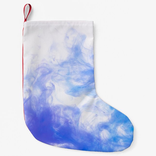 Background paint pattern smoke ink small christmas stocking (Front)