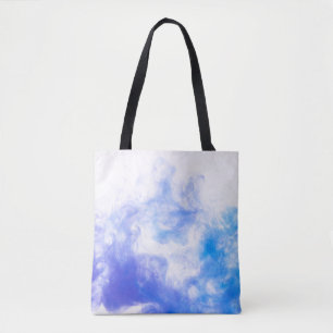 Background paint pattern smoke ink tote bag