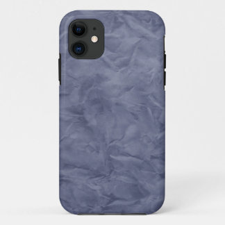 Background PAPER TEXTURE - dirty blue iPhone 11 Case