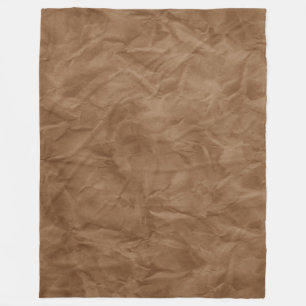 Background PAPER TEXTURE - dirty brown Fleece Blanket