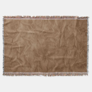 Background PAPER TEXTURE - dirty brown Throw Blanket