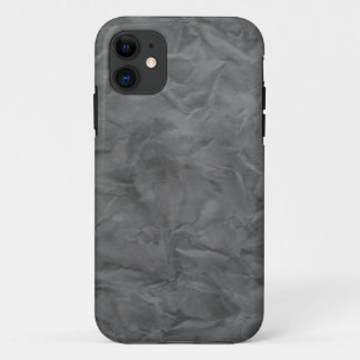 Background PAPER TEXTURE - dirty grey iPhone 11 Case