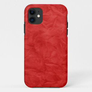 Background PAPER TEXTURE - dirty red iPhone 11 Case