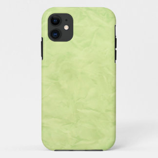 Background PAPER TEXTURE - green iPhone 11 Case