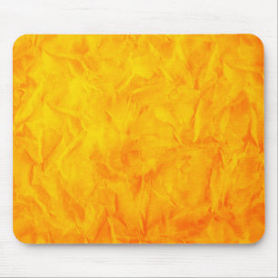 Background PAPER TEXTURE - orange yellow Mouse Pad