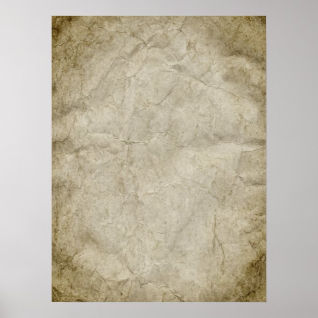 Background Parchment Paper Template Poster (Front)