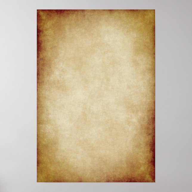 Background Parchment Paper Template Poster (Front)