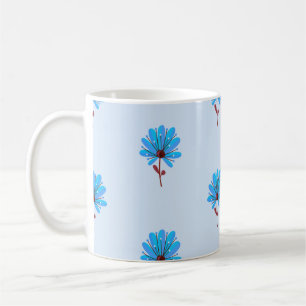 Background pattern flowers texture coffee mug