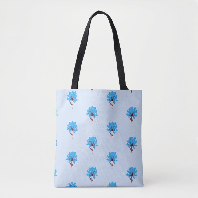 Background pattern flowers texture tote bag (Front)