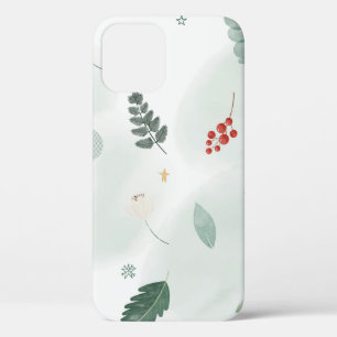Background pattern leaves texture iPhone 12 case