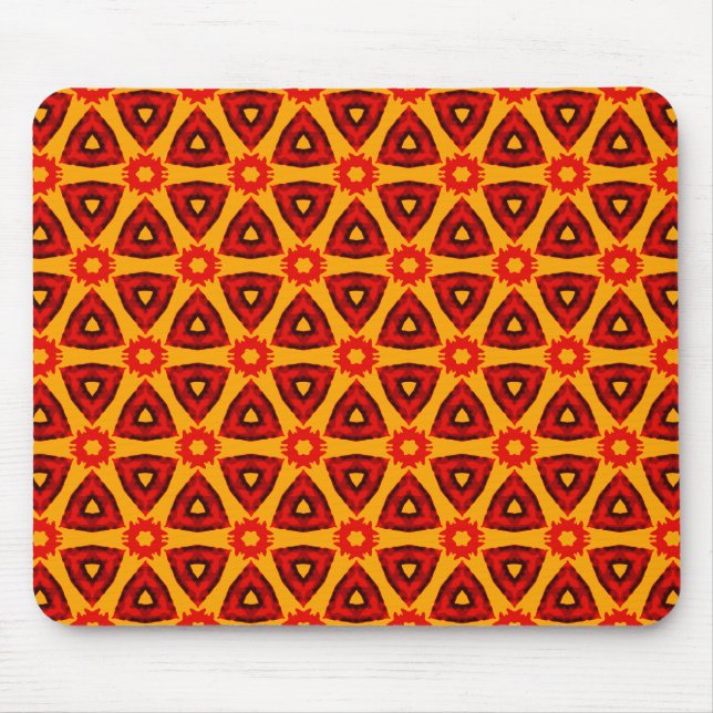 Background Pattern Retro Style Mouse Pad (Front)