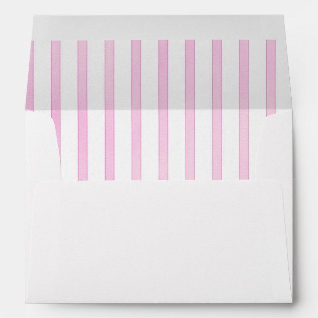 Background Pink Watercolor Stripes Envelopes (Back (Bottom))