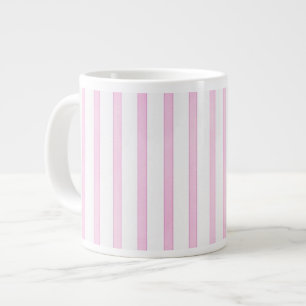 Background Pink Watercolor Stripes Large Coffee Mug