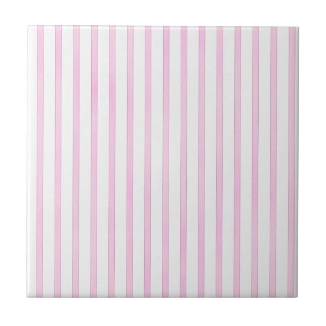 Background Pink Watercolor Stripes Tile (Front)