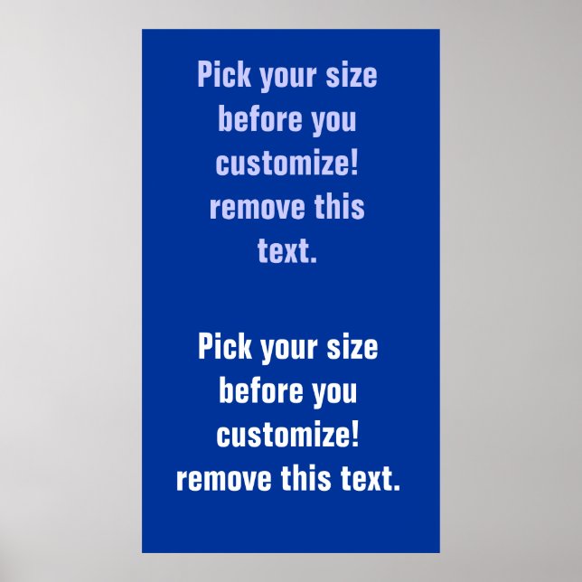 Background poster blanks large to small See Notes (Front)