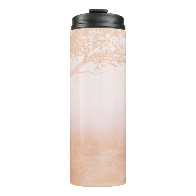 Background scrapbooking texture thermal tumbler (Front)