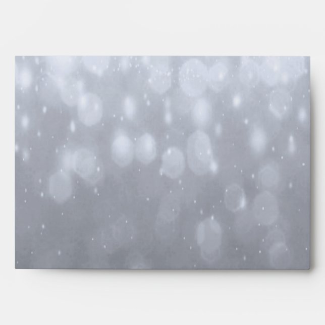 Background - Silver Bokeh Glitter Lights Envelope (Front)