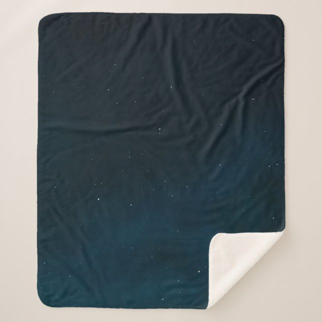 Background space universe galaxy sherpa blanket (Front)