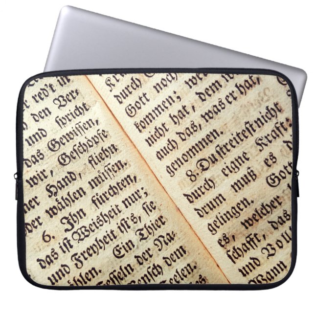 Background texture a book writing laptop sleeve (Front)