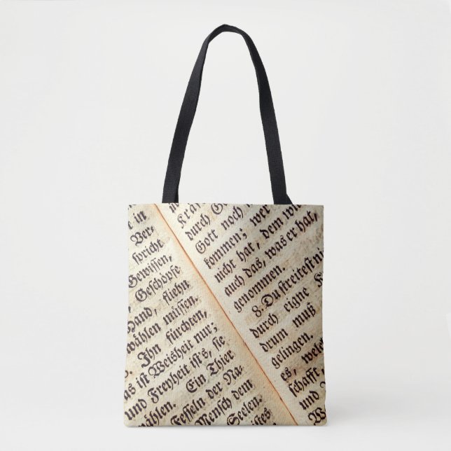 Background texture a book writing tote bag (Front)