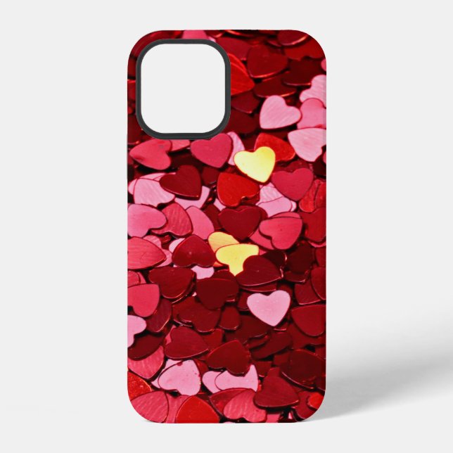 Background texture heart red iPhone case (Back)