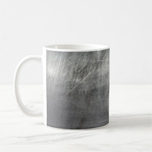 Background texture metal scratches coffee mug