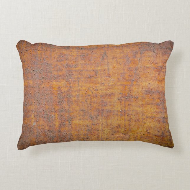 Background texture of Rusted steelabstract, aged,  Decorative Cushion (Front)